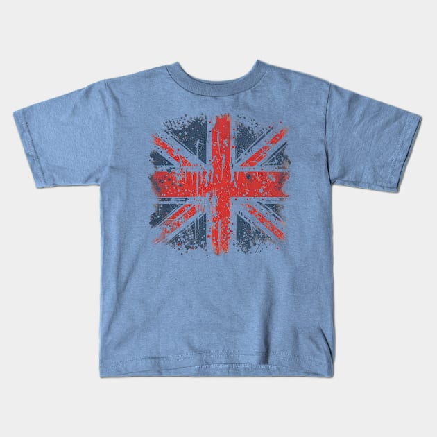 Brit Grunge - Flagless Patriotism Tee Kids T-Shirt by trubble